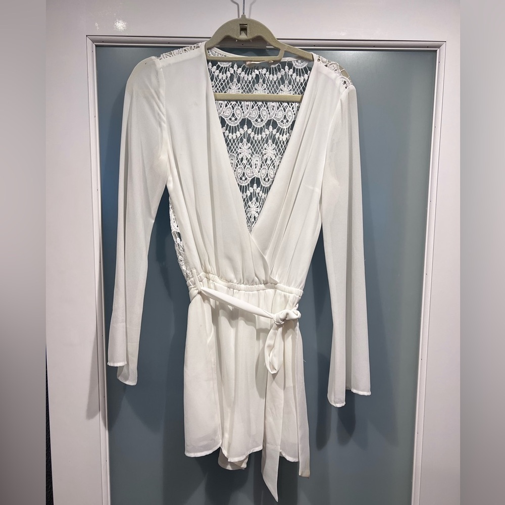 Altar'd State White Lace Romper